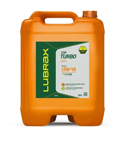 Balde Óleo 15w40 Top Turbo 20L - Lubrax