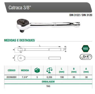 Catracas - Tamanhos Variados