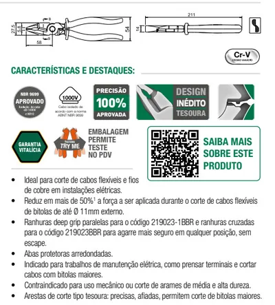 Alicate Corte Tesoura