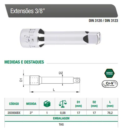 Extensões - Tamanhos DIversos