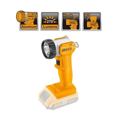 Lanterna de Trabalho 270 Lumens à Bateria 20V Linha P20S - INGCO