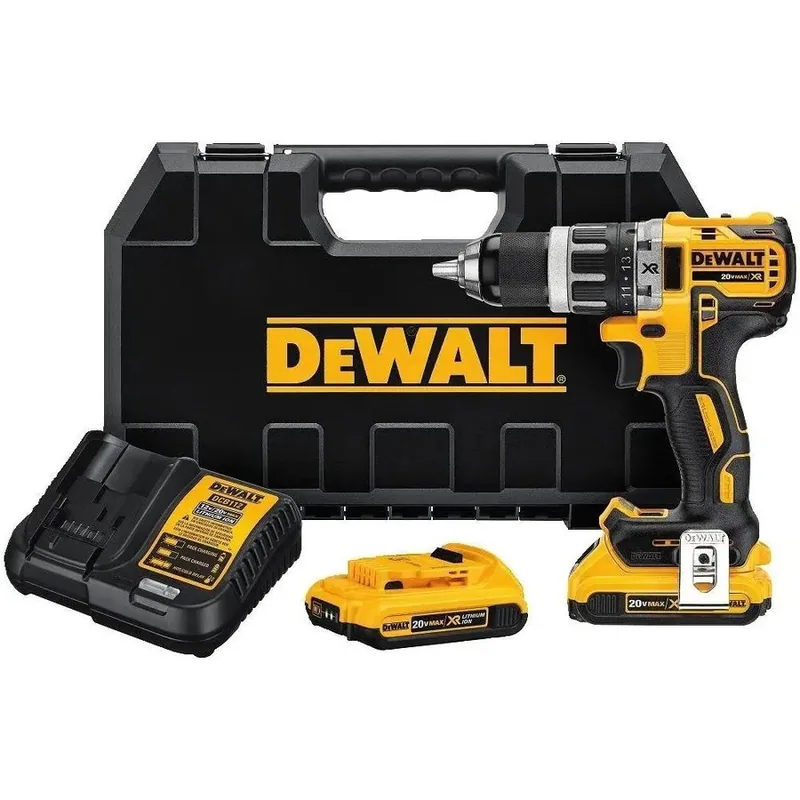 Parafusadeira/Furadeira 1/2" 220V com 2 Baterias, Carregador e Maleta - DeWalt