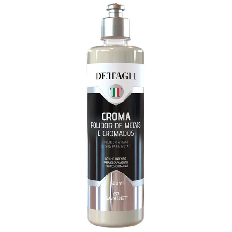 Polidor de Metais e Cromados Dettagli Sandet - 500ml