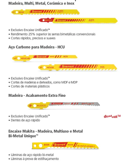 Serras Tico-Tico Bimetal - Starrett